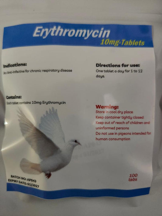 Erythromycin tablets (100 tablets)