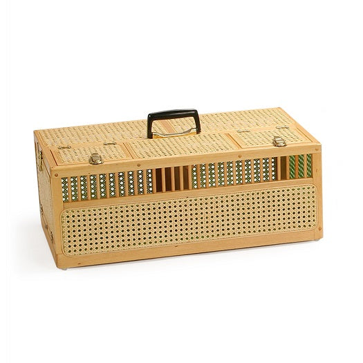 15 Bird Rattan Carrying Basket (Crown)