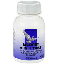 MedPet 4-in-1 Tablets (100 tablet bottle)