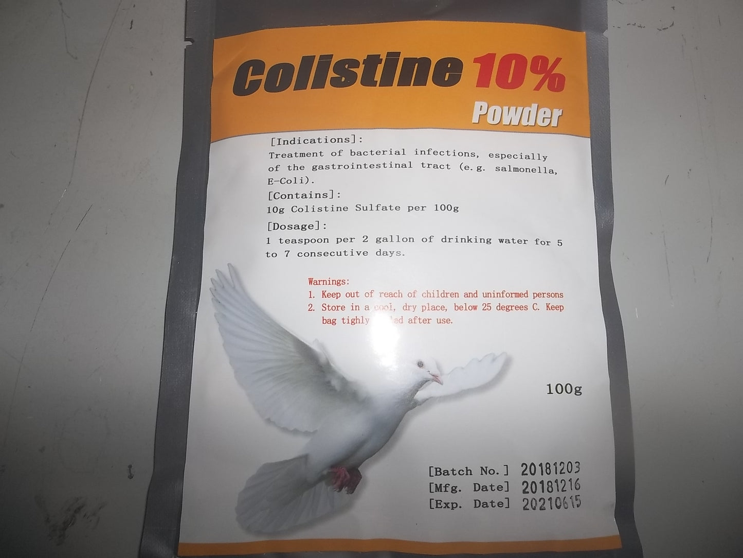 Colistine 10% pdr