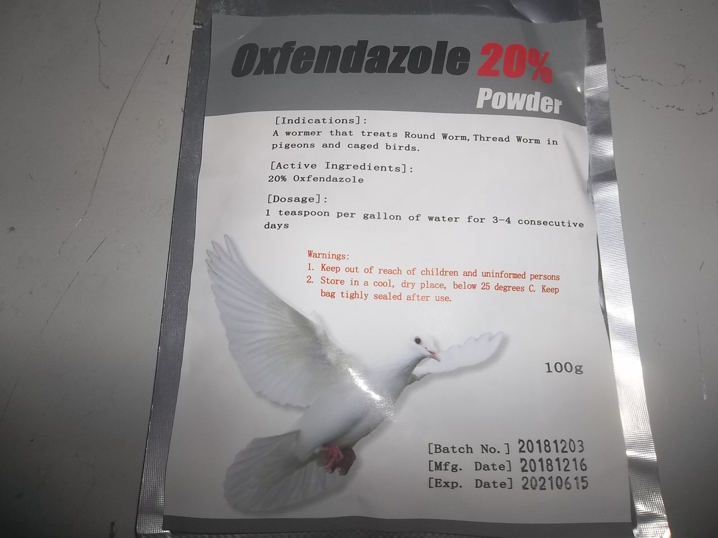 Oxfendazole 20% (100 grams)