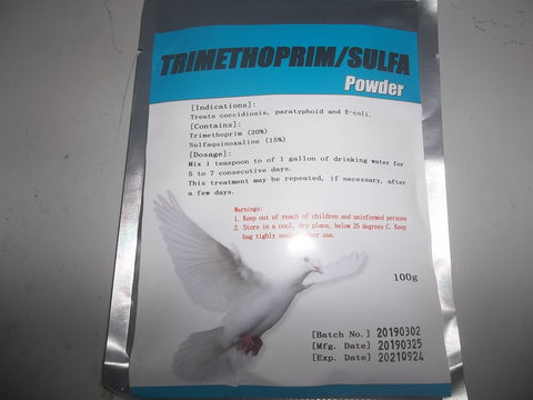 Trimethoprim/Sulfa pdr (100 grams)