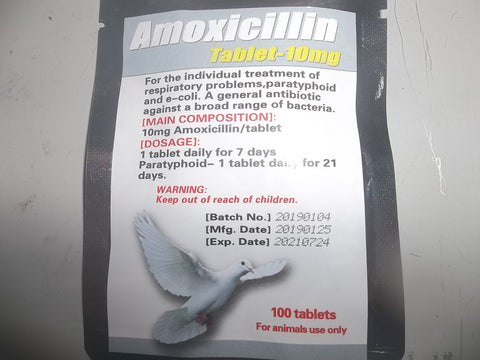 Amoxicillin Tablets (quantity 100)