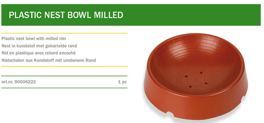 Milled Rim Plastic Nest Bowl