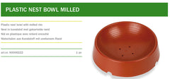 Milled Rim Plastic Nest Bowl